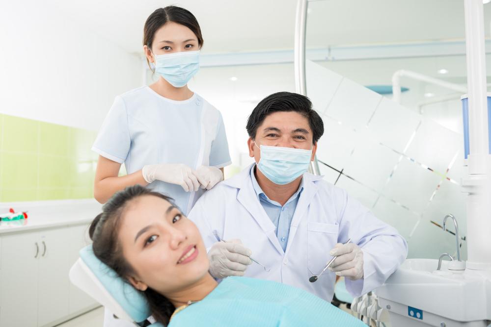 A patient in a dental clinic.