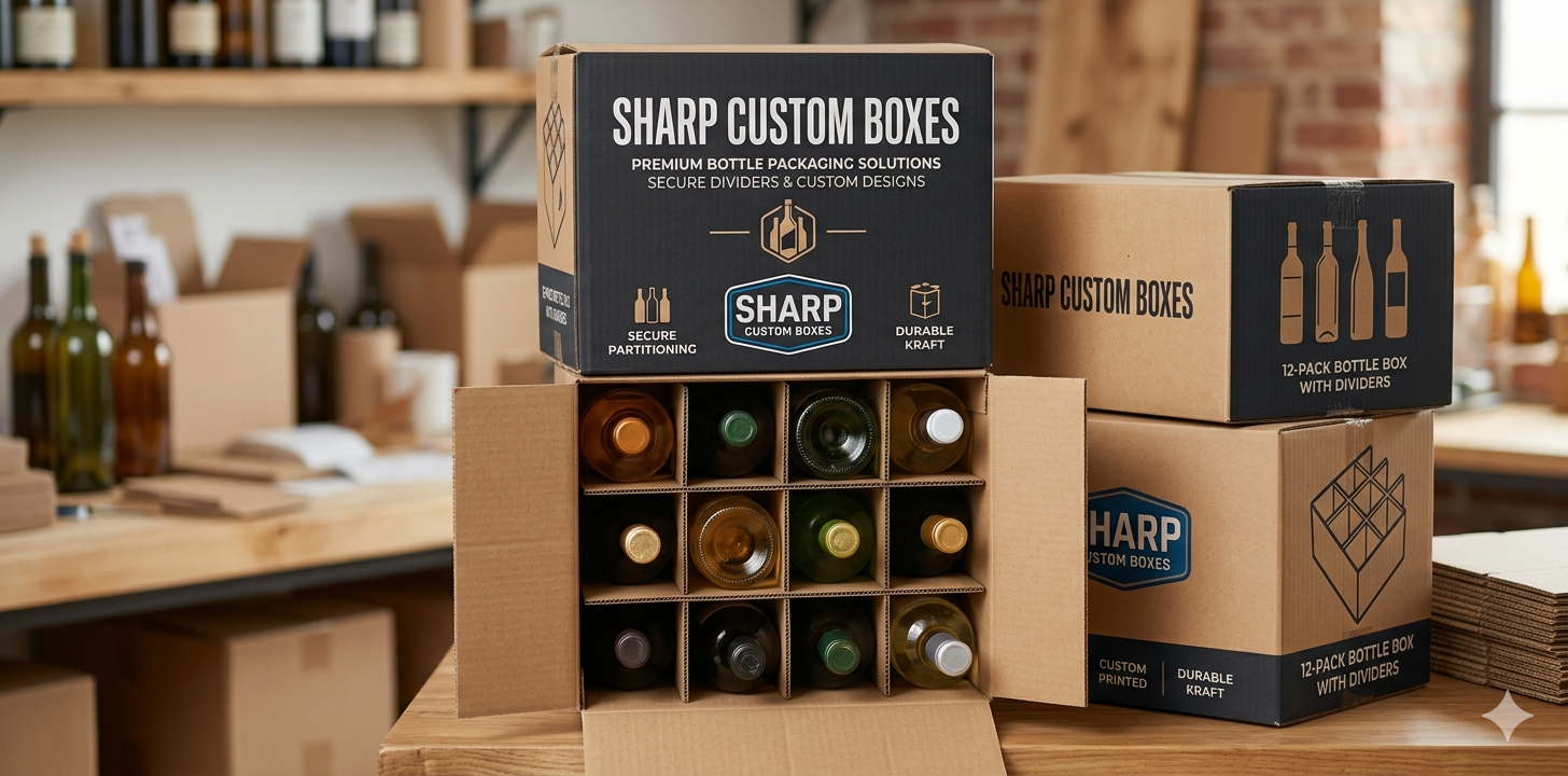 Custom Bottle Boxes with Dividers